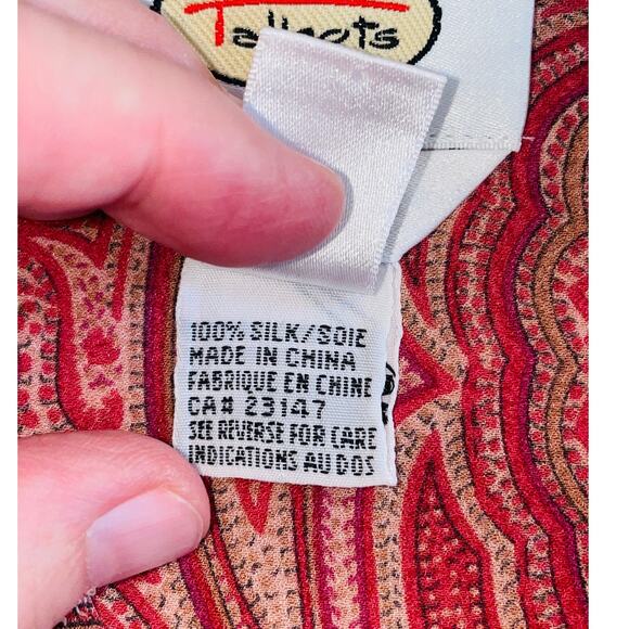 Talbots Pure Silk Top & Pants‎ Set - Women's Size 16 - Wide Leg Pants w/ Top - Picture 14 of 16